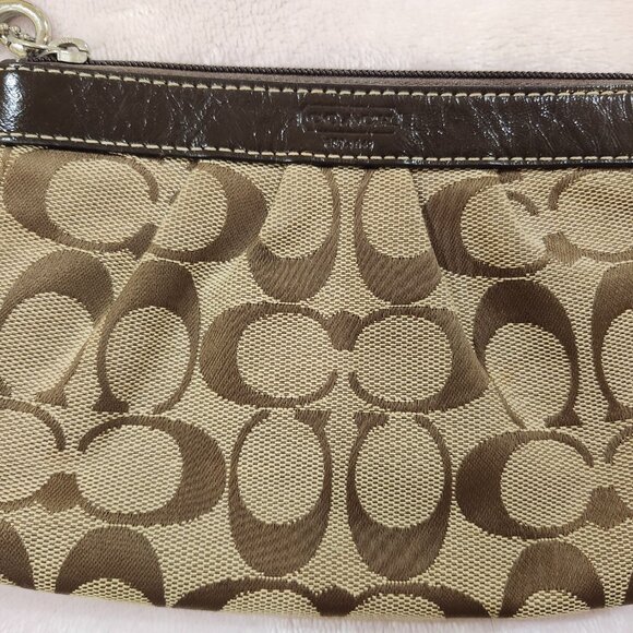 Brown Coach Wristlet - Picture 2 of 5